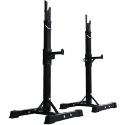 Soporte Rack De Pesas Para Musculación Separable Alta Carga Negro